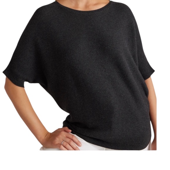 Quince Sweaters - Quince Dolman Sweater Lightweight Organic Cotton Cashmere Link-Stitch Size XL